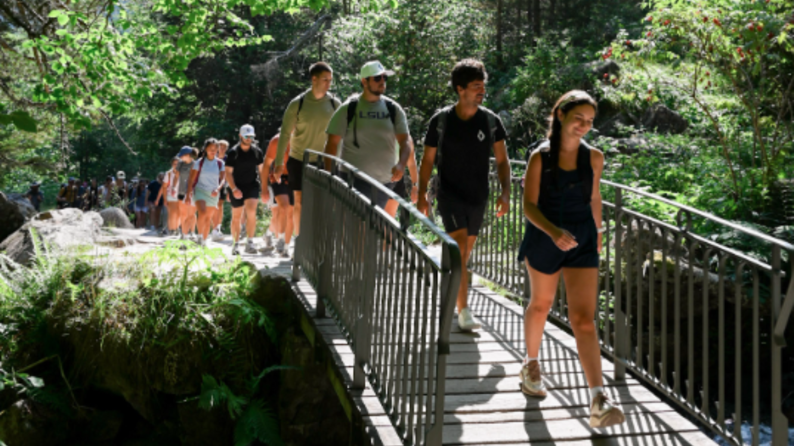 LSU Students Hiking